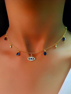 Demon Eye Alloy Necklace