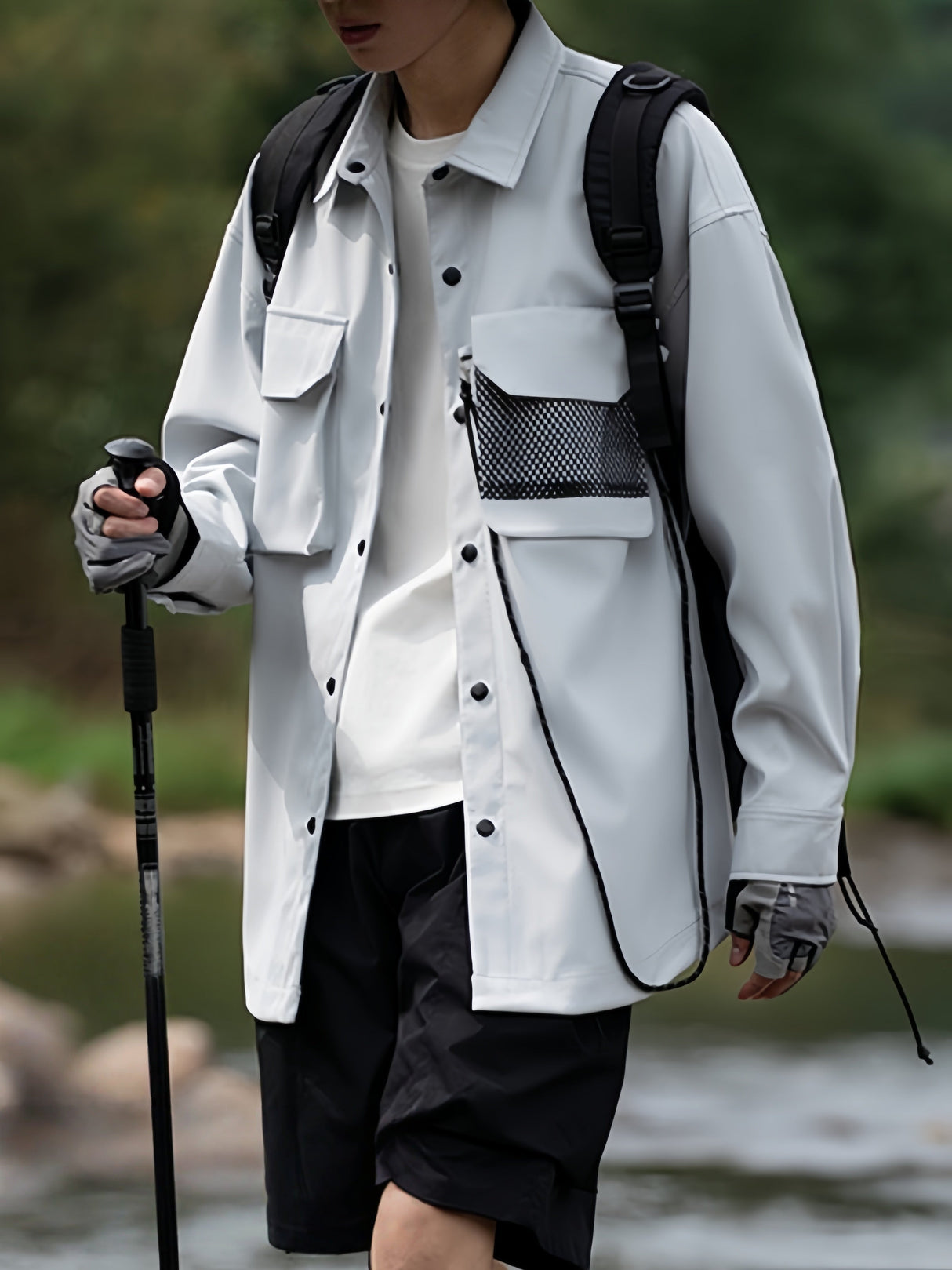 Large Pockets Water Proof Windproof Outdoor Functional Style Shirts