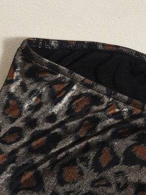 Liber Leopard Print Strapless Mini&Short Dresses