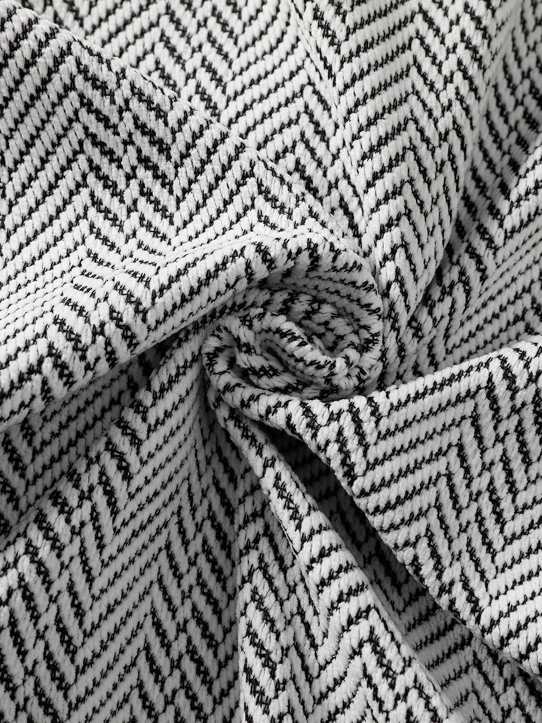 Henry's Collar Jacquard Collarless Sweatshirt