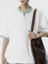Layered-look Color-blocked Loose-fit T-shirts