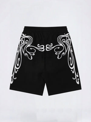 Vibe Hip Hop Embroidery Loose-fit Five Points Shorts