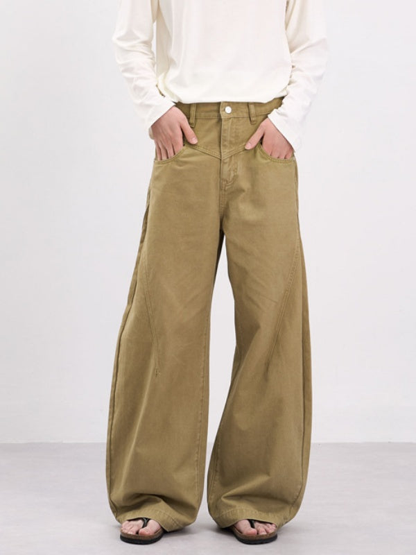 Retro Old Money Style Scimitar Pants