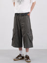 Retro Vintage Distressed Large Pockets Tooling 7 Points Shorts