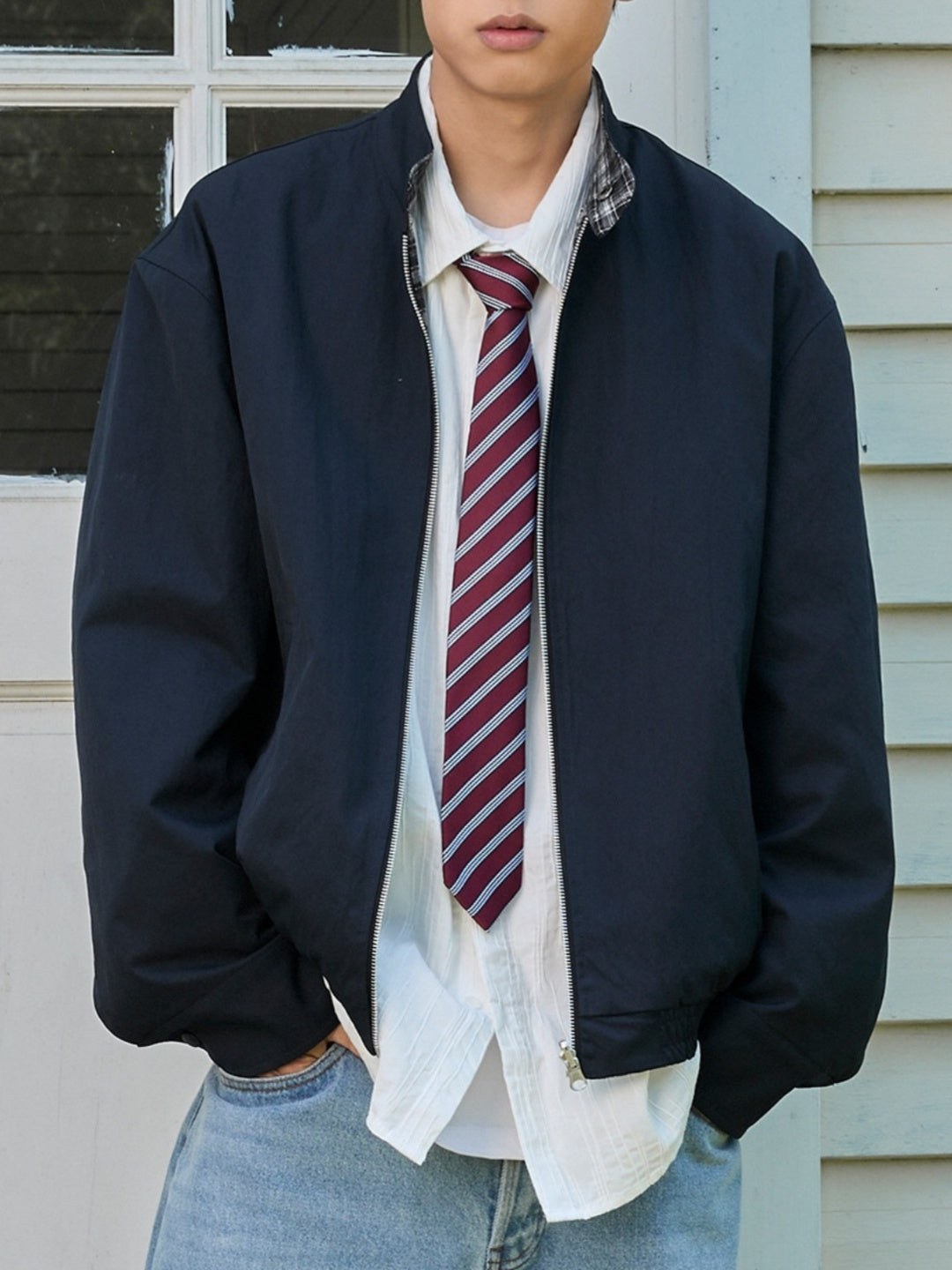 Liber Autumn Men's Solid Color Jackets