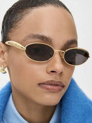 Small Oval-shaped Sunglasses