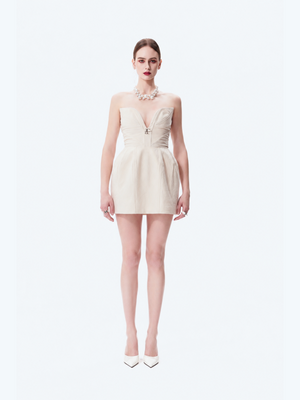 Court-style Belted Waist Top