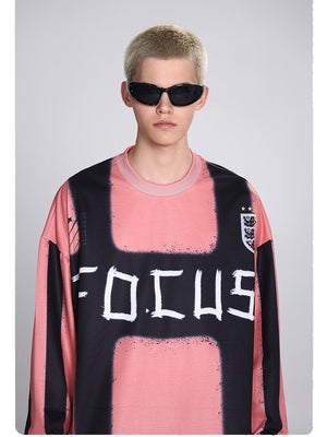 Liber Autumn Neutral wear Printed Letter T-shirts