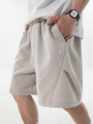 Geometry Simple Gathering Loose-fit Five Points Shorts