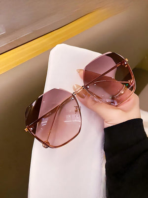 Frameless Polygonal Fashion Glasses