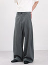 Old Money Style Pleated Plaid Dress Pants Pants