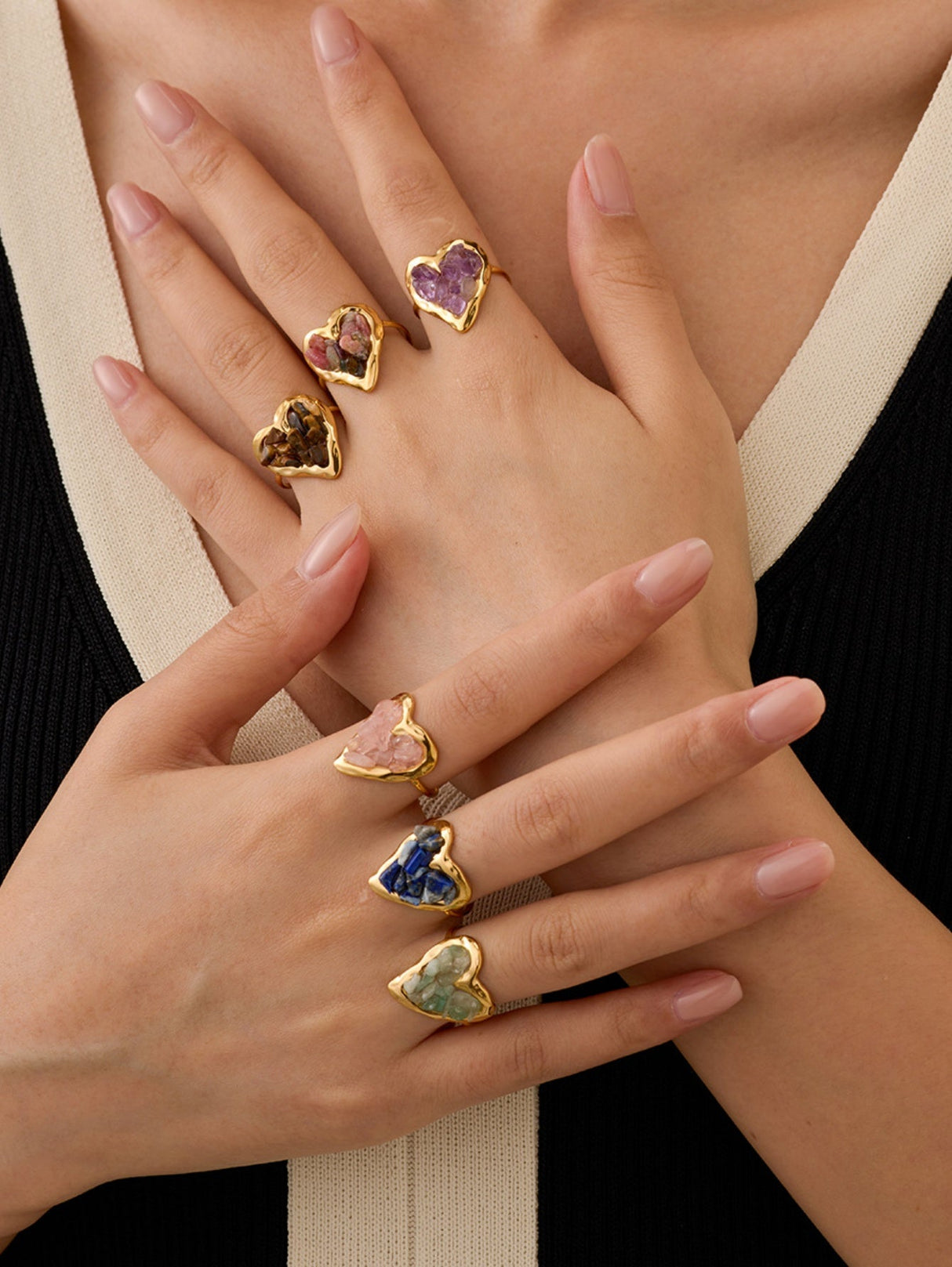 Colorful Heart Ring
