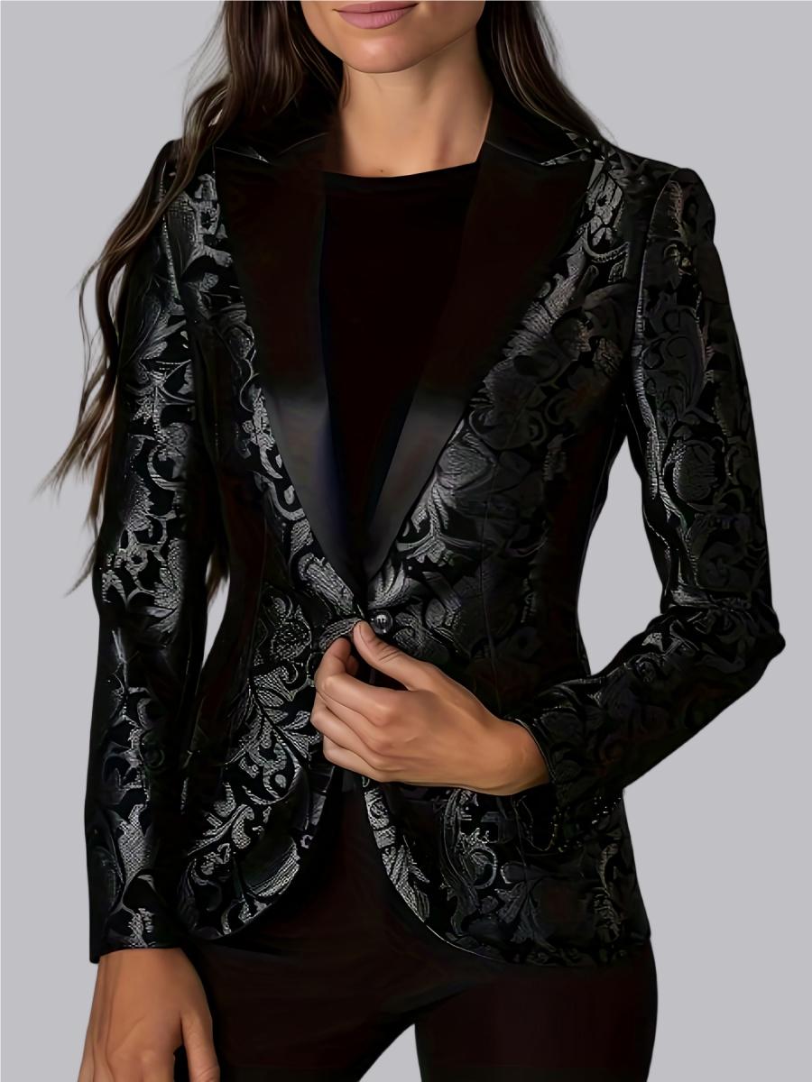 Embossed Fabric Grace Commuting Banquet Blazers