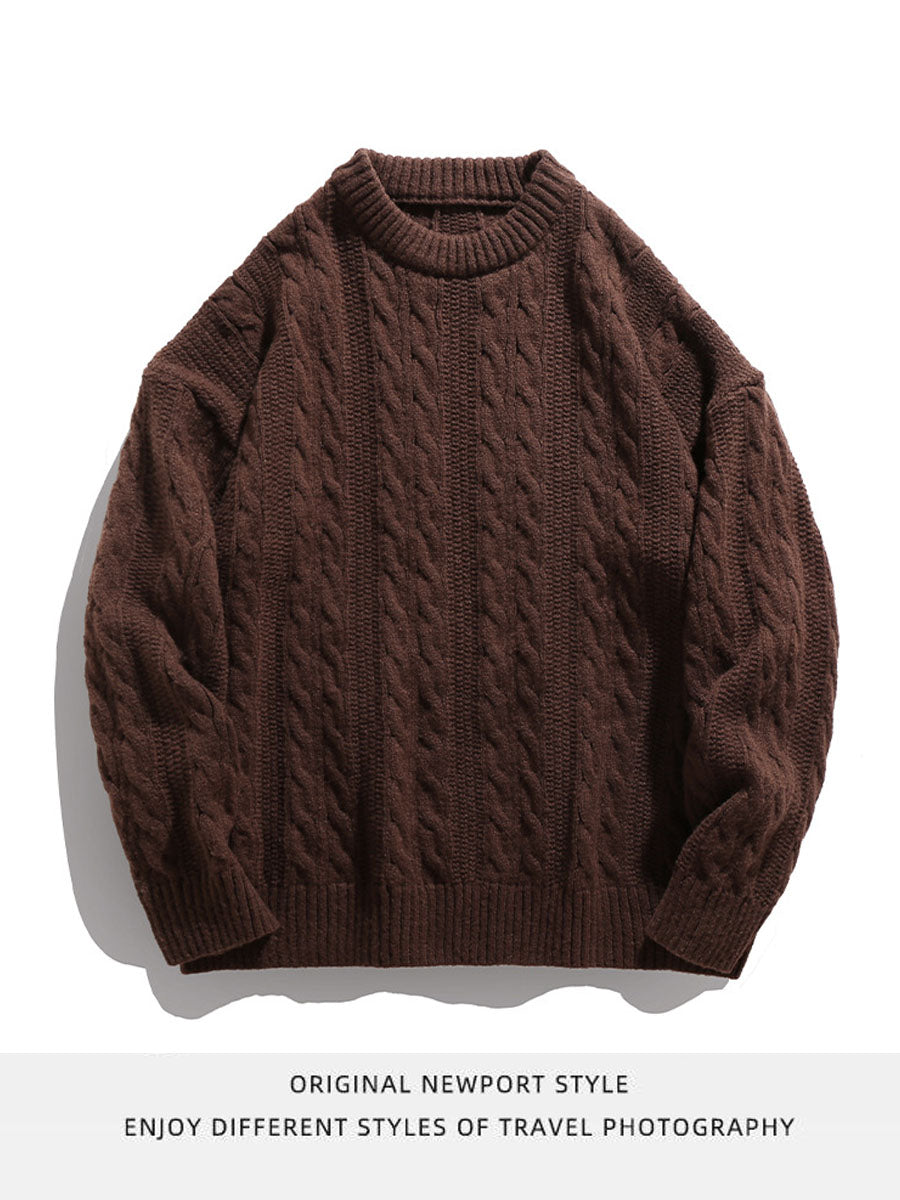 Liber Men's AW Cable Knit Sweater
