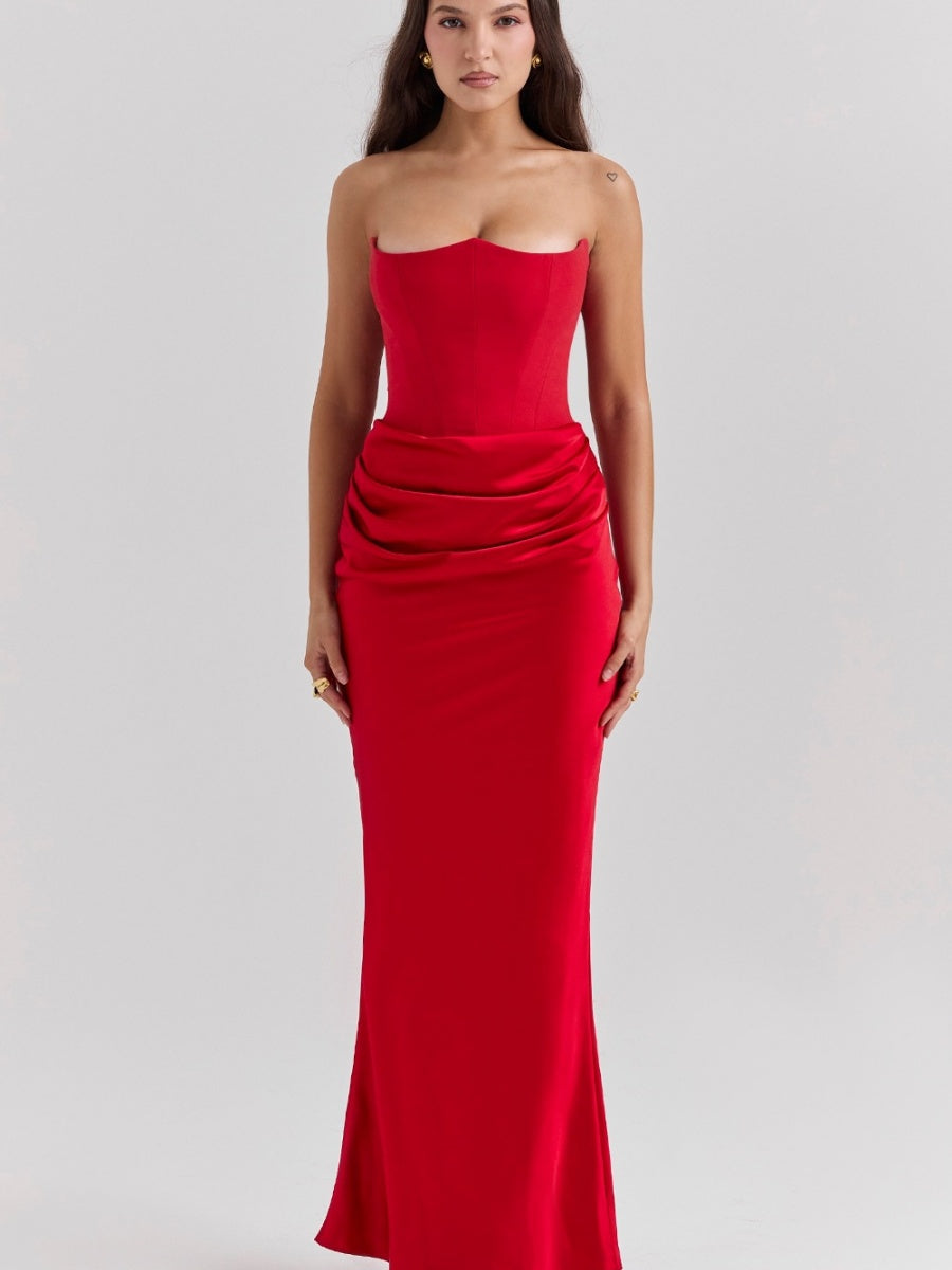 Satin Bob Bob Sexy Slim-fit Mermaid Long Dress
