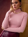 One-piece Seamless Turtleneck Base Sweater