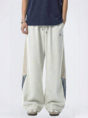 Ins Color-blocked Stripes Pants