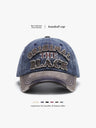 Distressed Embroidery Letter Baseball Caps