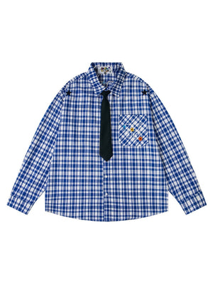 Tie Plaid Shirts