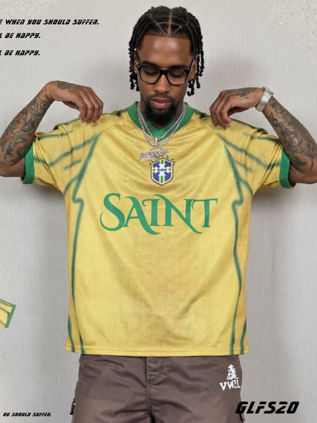 Brazil Sporty Style No. 9 Jersey Printed T-shirts