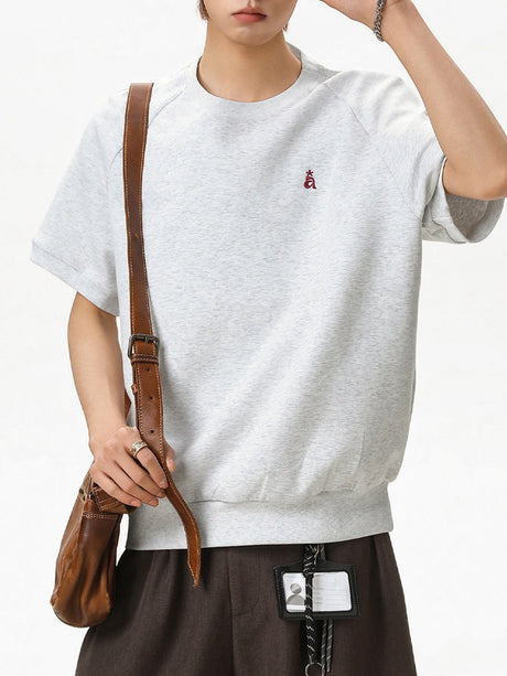 Color-blocked Embroidery T-shirts