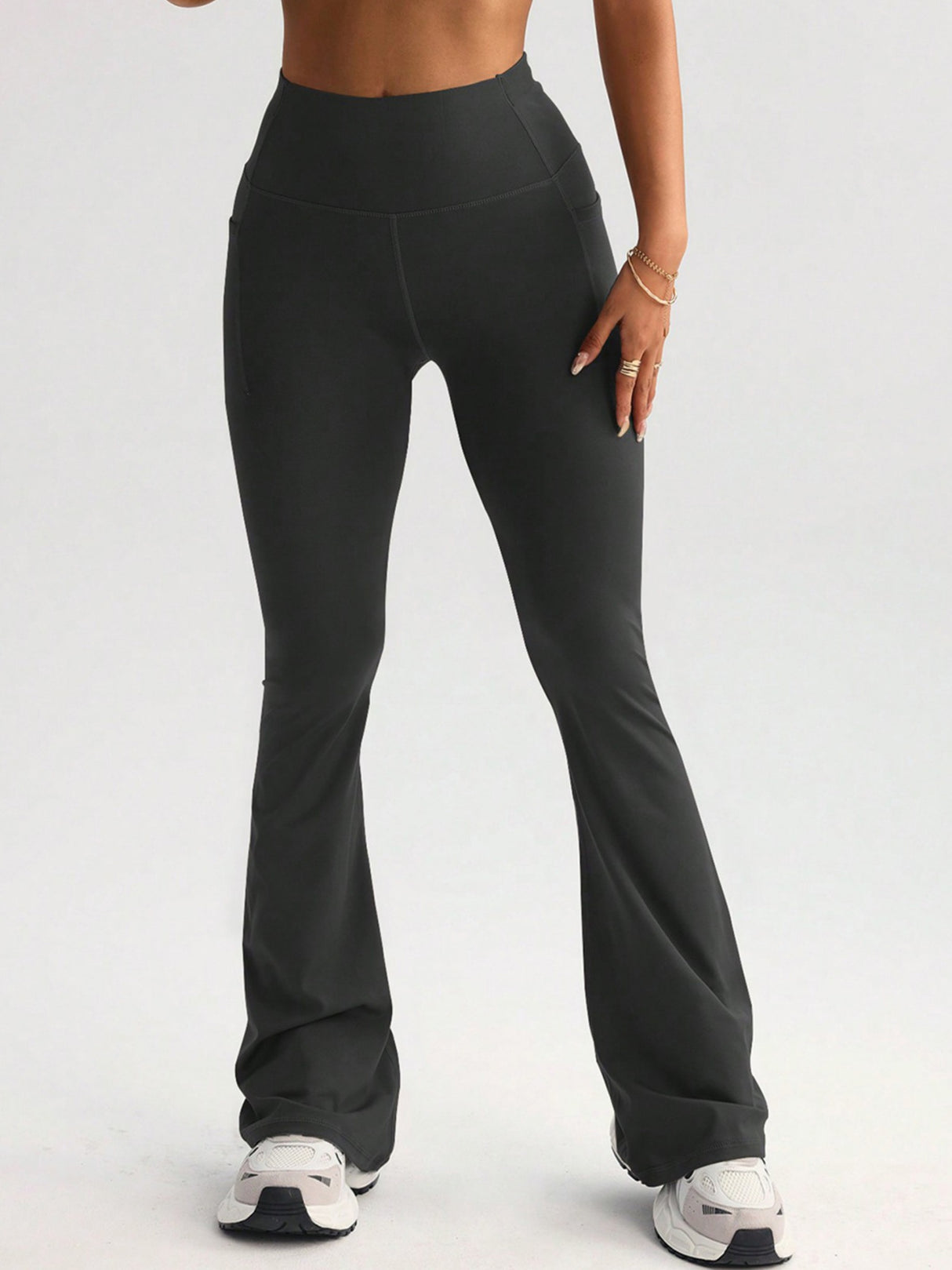 High-waisted Hip Lift Exercise And Fitness Yoga Flared Trousers
