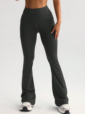 High-waisted Hip Lift Exercise And Fitness Yoga Flared Trousers