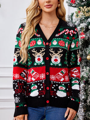 Christmas Christmas Patterns Animal Patterns Cardigans