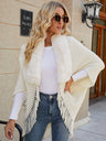 Fur Collar Tassel Cloak Cardigans