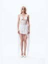 Triangular Deconstructed Ribbon Skirt Dress