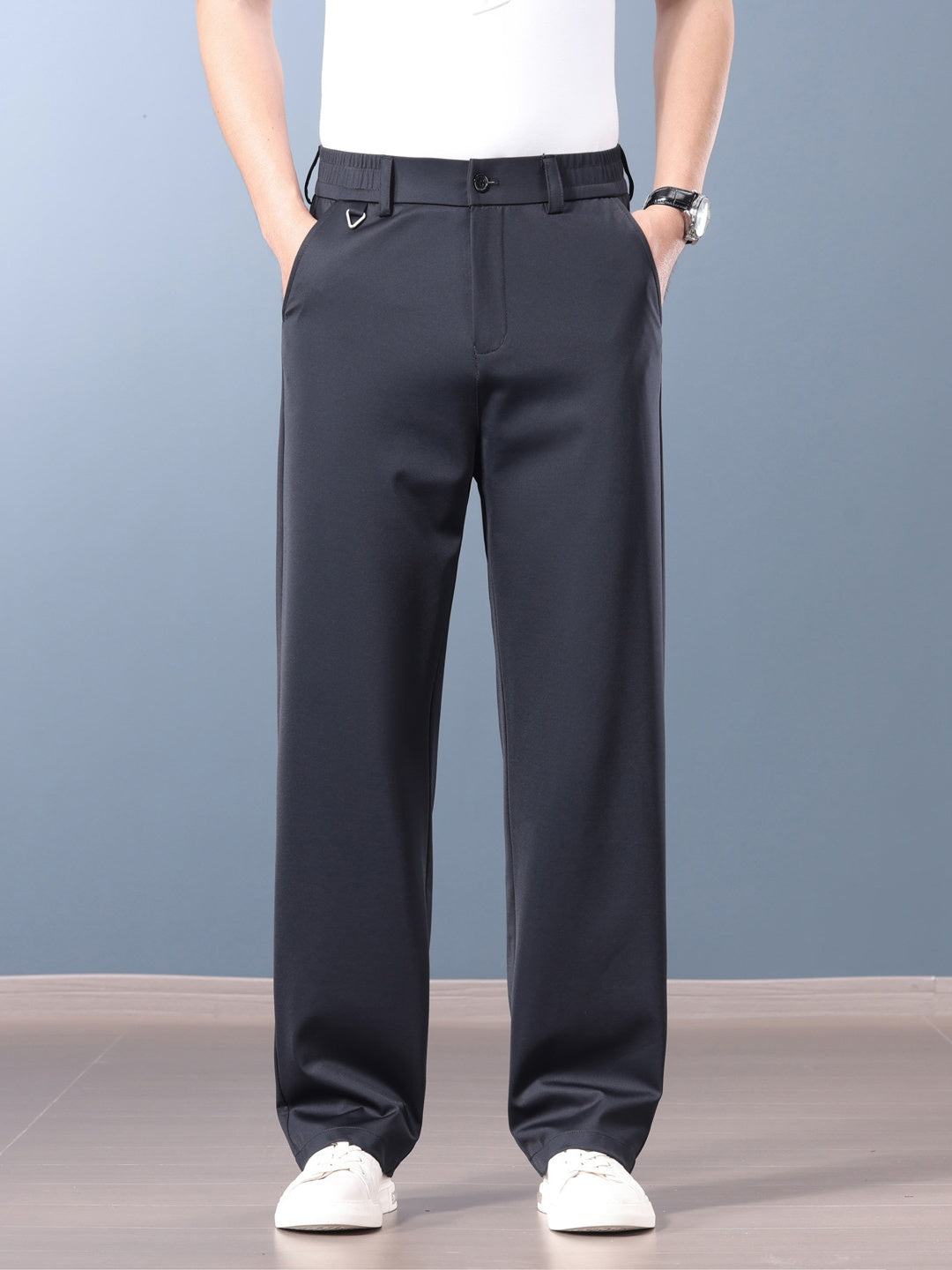 Icy Cool Non-iron Anti-wrinkle Straight-fit Pants