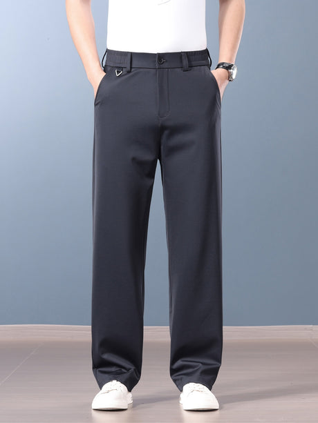 Icy Cool Non-iron Anti-wrinkle Straight-fit Pants
