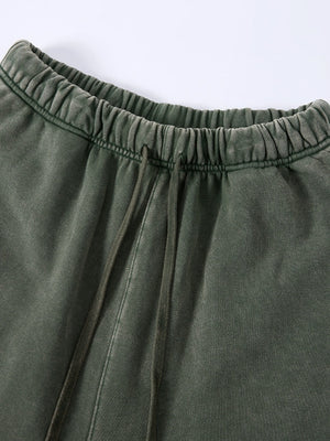 Leisure Washing Water Fade Loose-fit Five Points Shorts
