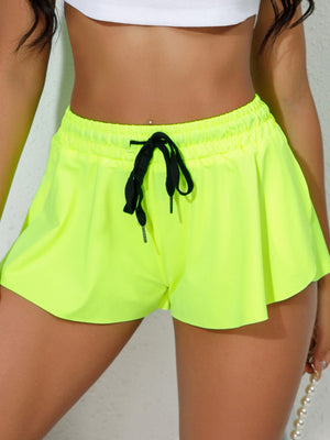 Breathable Laces Exercise And Fitness Yoga Shorts