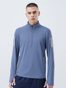 Fitness High Elasticity Quick-drying Long Sleeve Running Cycling Train Stand Collar Half Zipper Sweatshirts