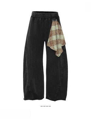 Baggy Crimping Washing Old Deconstruction Pants