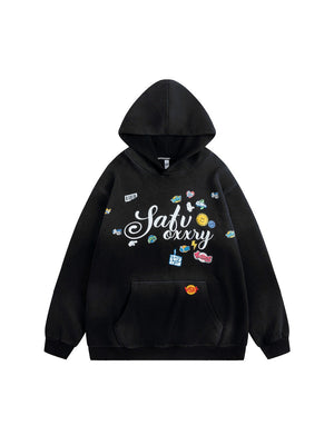 Liber Autumn Neutral wear Inkjet Printing Letter Sweatshirts&Hoodies