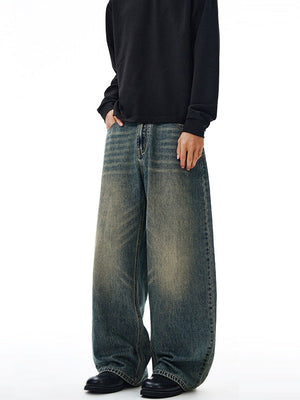 Distressed Washed Jeans