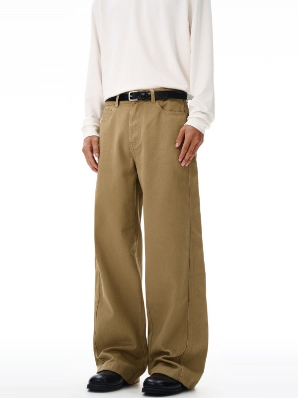 Liber Autumn Men's Pocket decoration Solid Color Pants