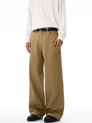 Liber Autumn Men's Pocket decoration Solid Color Pants