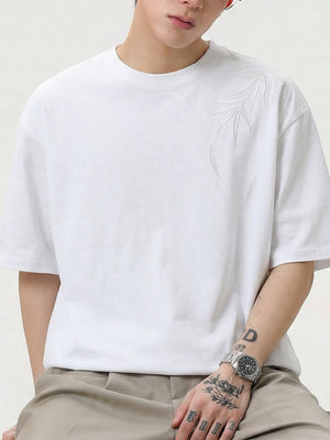 New Chinese Style Bamboo Embroidery T-shirts