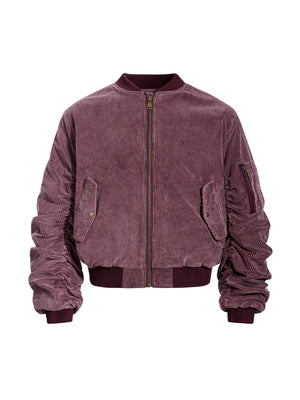Retro Corduroy Tooling Quilted Jackets