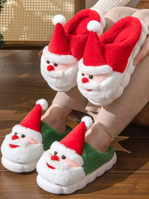 Santa Claus Color-block Slippers