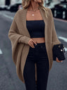 Loose-fitting Batwing Sleeves Knitted Sweaters Grace Daily Workplace Thickened Soft Knit Cardigan