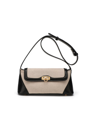 Color-blocked Casual Commuter Versatile Retro Shoulder Bag