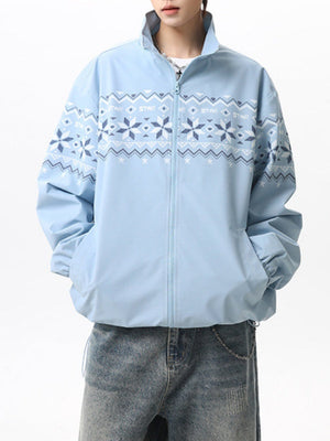 Fair Isle Jacquard Loose-fit Jackets
