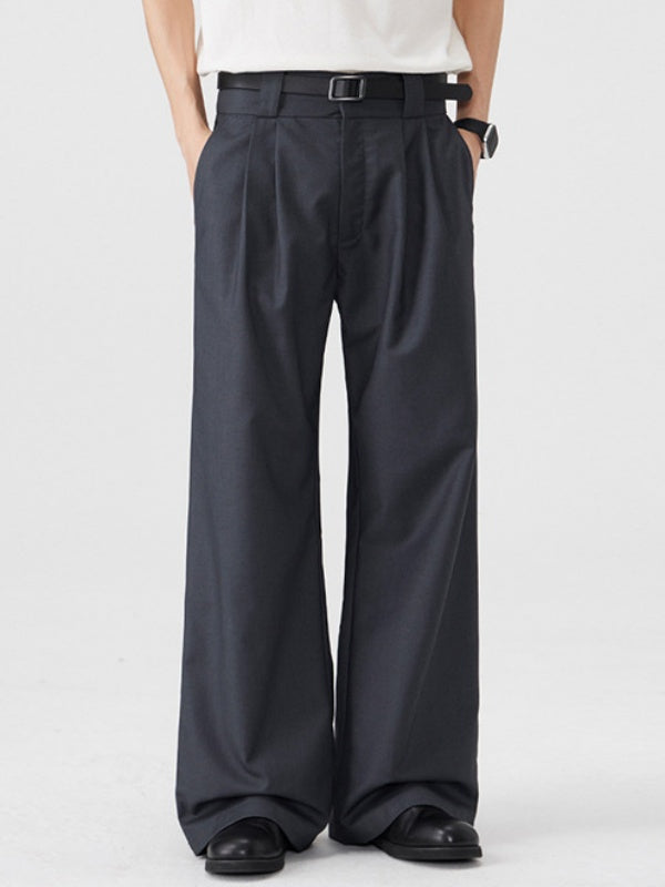Commuting Cleanfit Straight-fit Wide-leg Dress Pants Pants