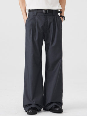 Commuting Cleanfit Straight-fit Wide-leg Dress Pants Pants
