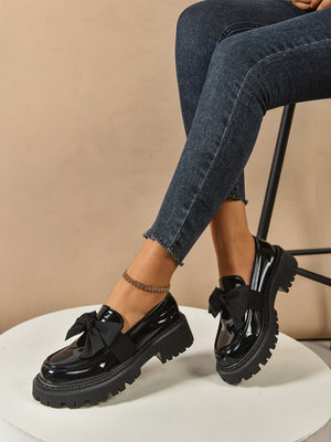 Bow-tie British Style Loafers