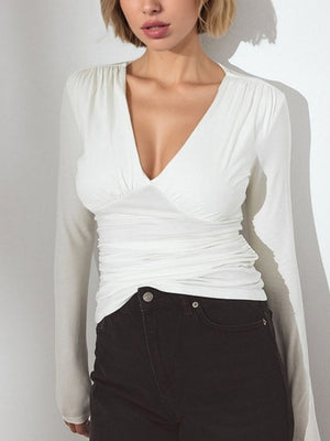 Liber Autumn Women's Solid Color T-shirts